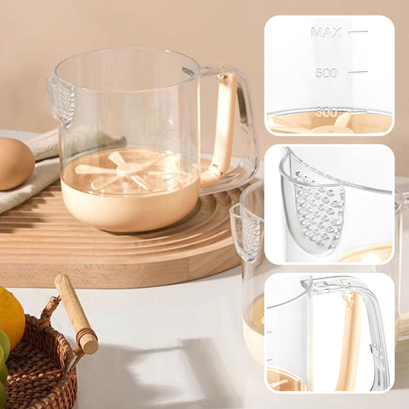 🥚Multi‑Functional Manual Egg Beater Measuring Cup