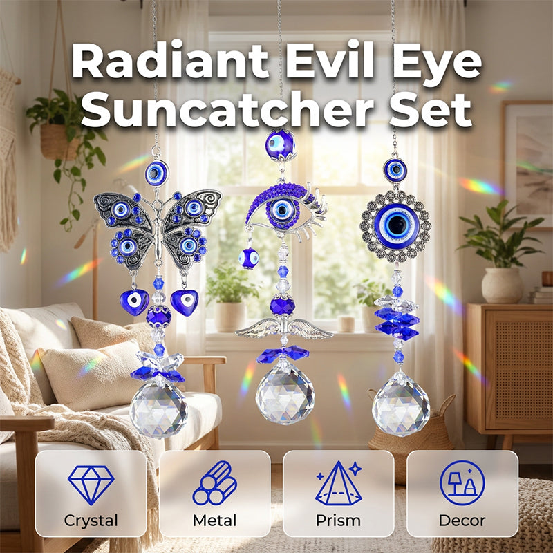 😈👁️Bohemian Style Crystal Light Catcher Decor