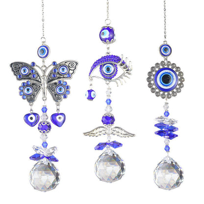😈👁️Bohemian Style Crystal Light Catcher Decor