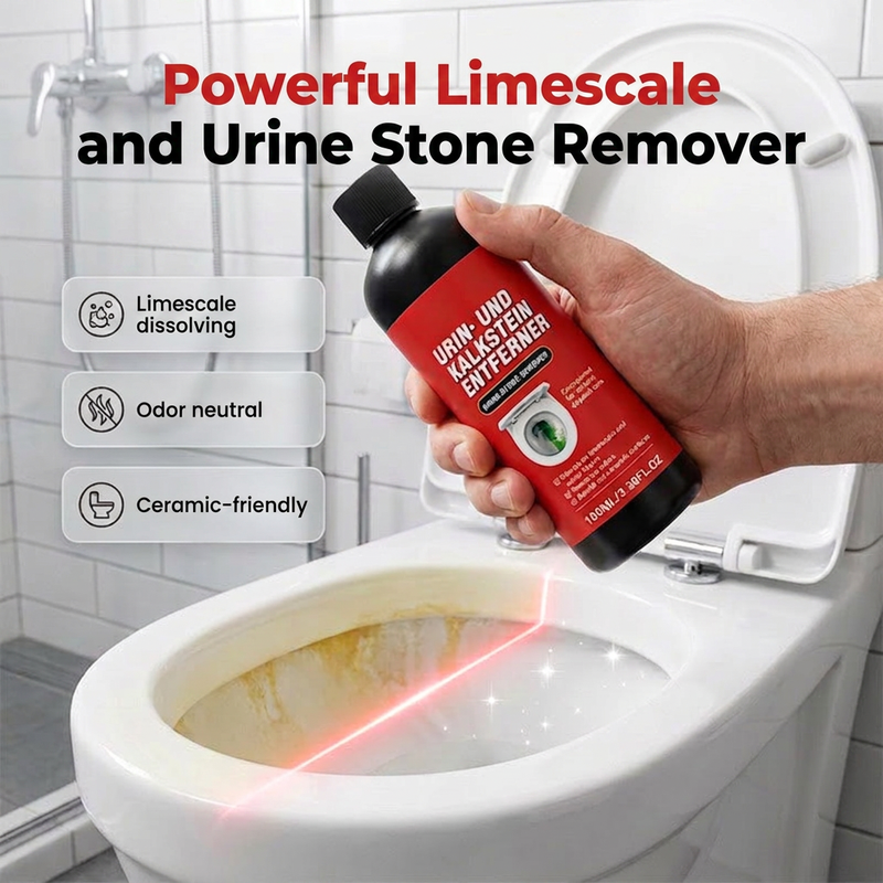 ✨🧪 Powerful Toilet Cleaner | Effortlessly removes years of urine stains and limescale—no strenuous scrubbing required.