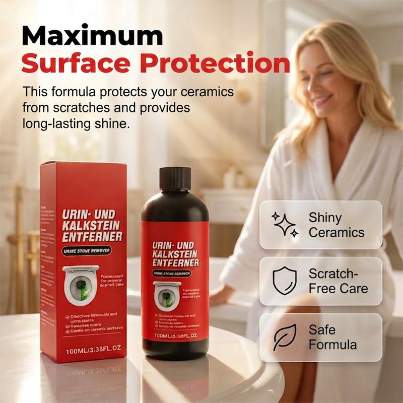 ✨🧪 Powerful Toilet Cleaner | Effortlessly removes years of urine stains and limescale—no strenuous scrubbing required.