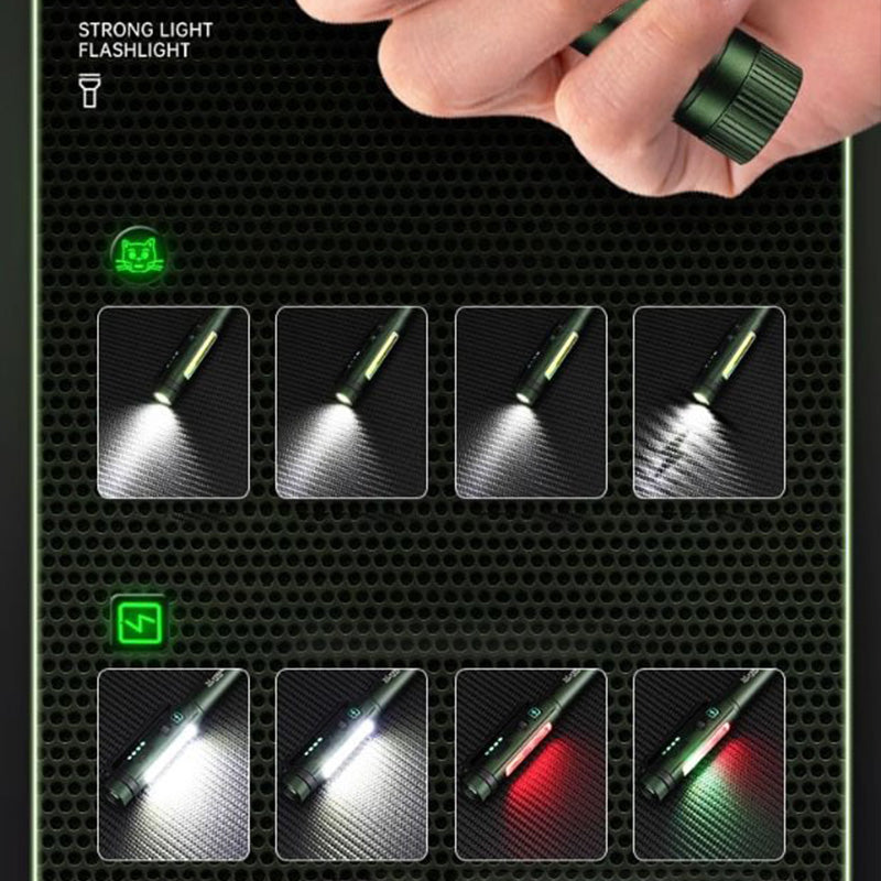 🔦🧲Multifunctional Magnetic Pen-Style Work Light – Portable, Rotatable LED Work Flashlight; Hands-Free Lighting with Magnetic Base