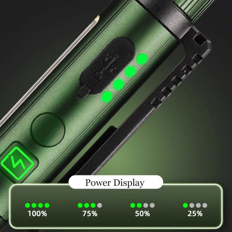 🔦🧲Multifunctional Magnetic Pen-Style Work Light – Portable, Rotatable LED Work Flashlight; Hands-Free Lighting with Magnetic Base