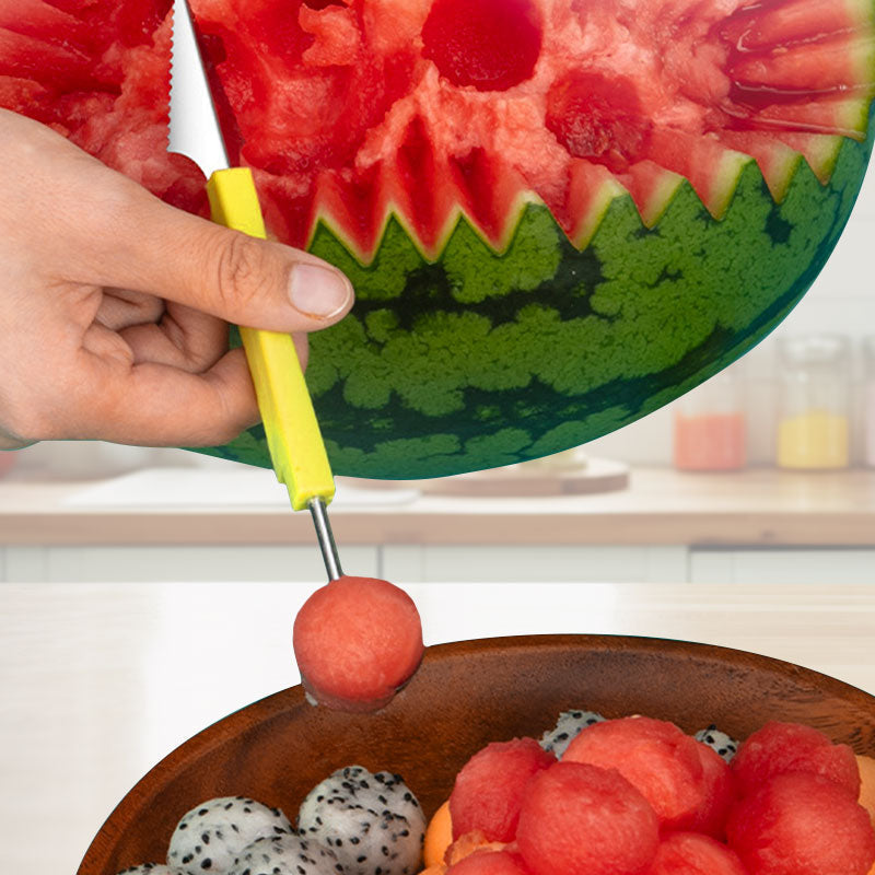 🎉Buy 1 Get 1 Free🍉3-in-1 Stainless Steel Melon Baller Scoop Tool Kit