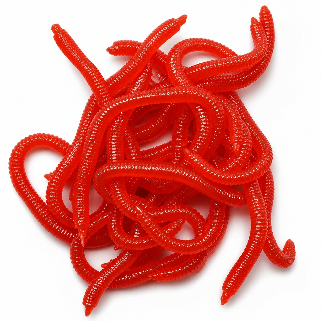 ✨✨8cm shrimp-flavored soft lure (earthworm style), pack of 50 or 100