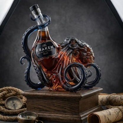 Octopus-Shaped Whiskey Bottle
