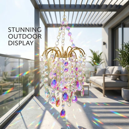 ✨Crystal Chandelier Suncatcher Hanging Ornament - Create beautiful light and shadow reflections anytime, anywhere.