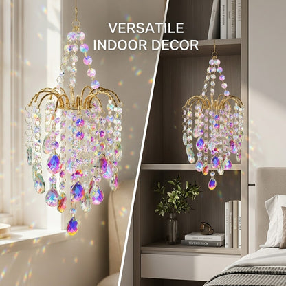 ✨Crystal Chandelier Suncatcher Hanging Ornament - Create beautiful light and shadow reflections anytime, anywhere.