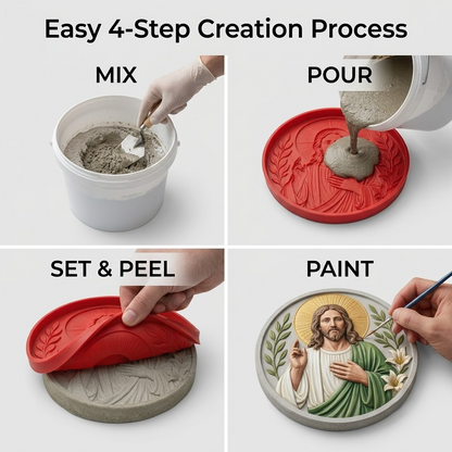 ✝️ Faith Garden Art Reusable Mold