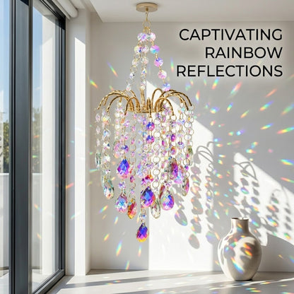 ✨Crystal Chandelier Suncatcher Hanging Ornament - Create beautiful light and shadow reflections anytime, anywhere.